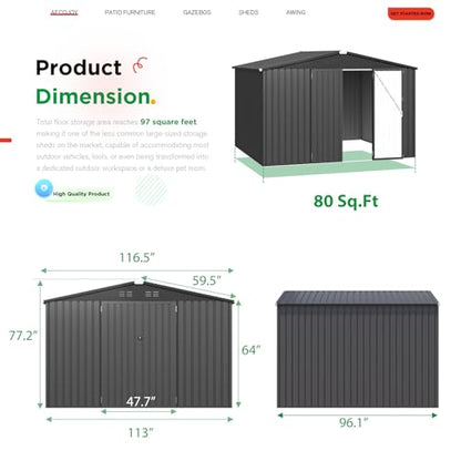 10' x 8' Shed