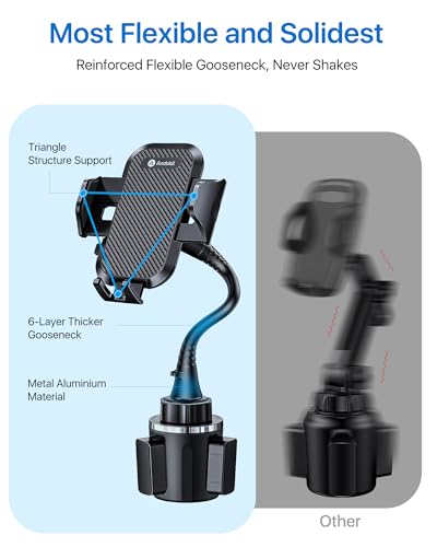 Upgraded 15" Cup Holder Phone Holder