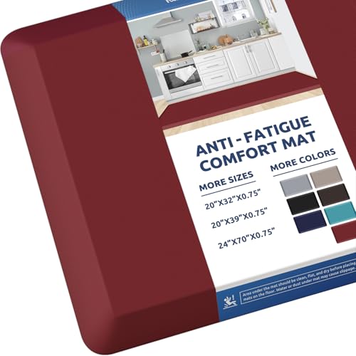 0.8" Thick Kitchen Mat Cushioned Anti Fatigue Rug Comfort Floor Mats