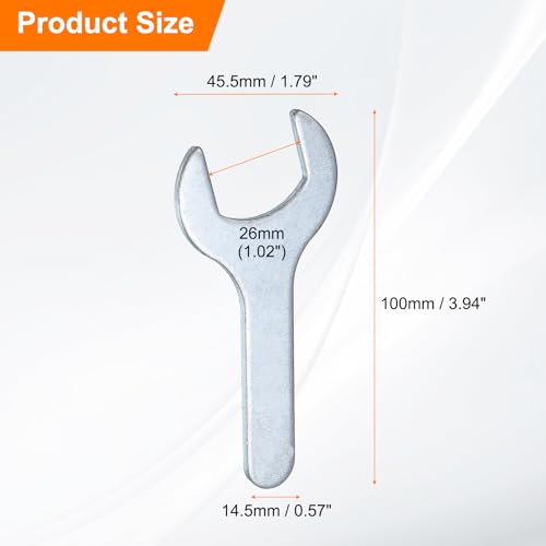 10pcs Small Wrench Open End Wrench 26x100x2.8mm Metric U (10 Count)