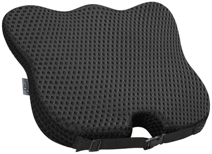 Wedge Car Seat Cushion for Better Visibility & Sciatica Pain Relief