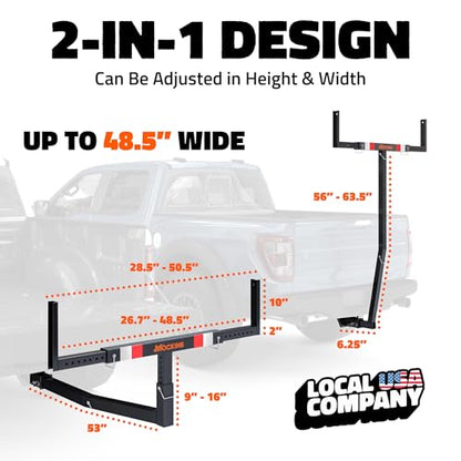 750 Lbs Cap Truck Bed Extender Hitch Mount