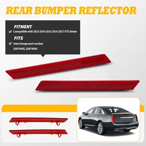 Rear Bumper Reflector Compatible with XTS 2013