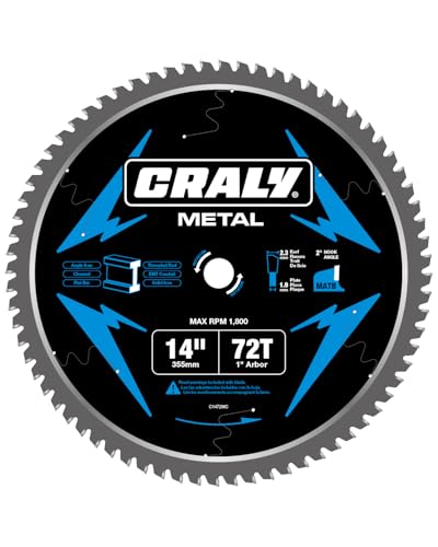14 Inch 72 Teeth Steel and Ferrous Metal Cutting Circular Saw Blade
