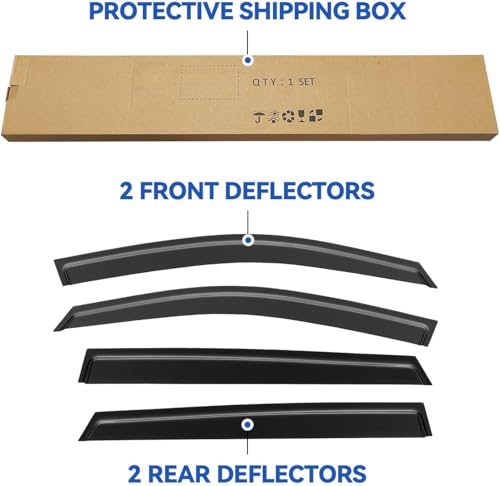 Window Visors Rain Guards for 2020 2021 2022 2023 2024 2025 Subaru Outback