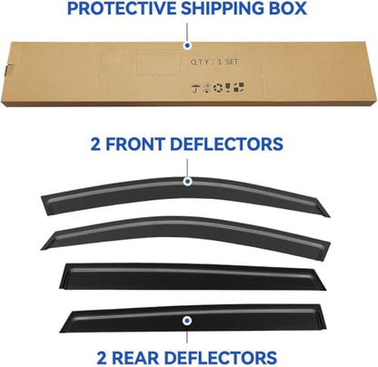 Window Visors Rain Guards for 2020 2021 2022 2023 2024 2025 Subaru Outback