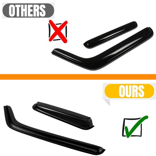 Window Visors Dark Smoke Rain Guards for 2003 (4 Count)