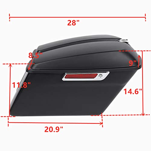 Motorcycle Saddlebags with Chrome Conversion Brackets Fit For Harley Softail Deluxe Heritage Softail 1984