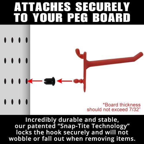 PegPro® 2" Hooks Kit for Standard “Wood Fiber” pegboard (24 Count)