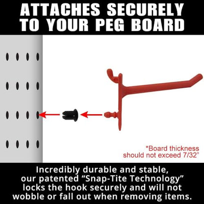 PegPro® 2" Hooks Kit for Standard “Wood Fiber” pegboard (24 Count)