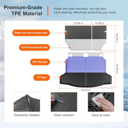 Cargo Mat & Backrest Mat Compatible with 22