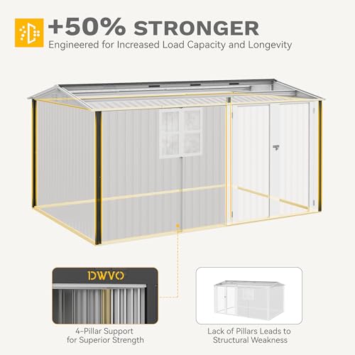 12x8 FT Outdoor Storage Shed