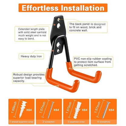 Steel Garage Storage Hooks (32 Count)
