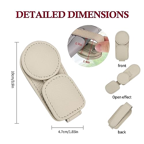 2 Pack Sunglasses Holder for Car Visor