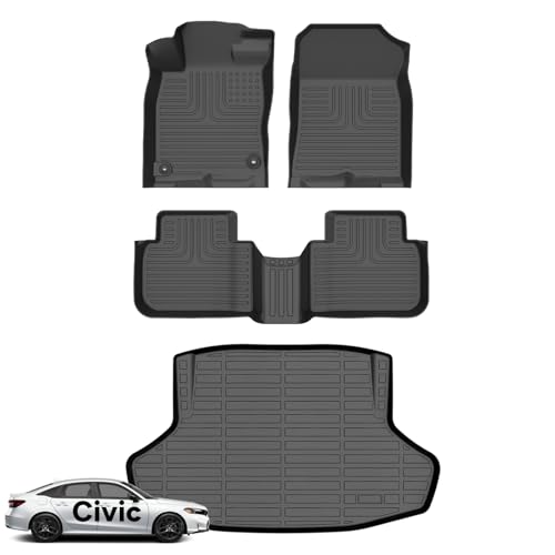 Floor Mats Cargo Liner for Honda Civic Sedan Gas 2022