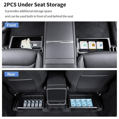 9Pcs Set Center Console Organizer Tray for Tesla Model Y Juniper 2025 2026 (2 Count)