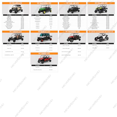 UTV Cover Heavy Duty Ranger Cover Waterproof 4