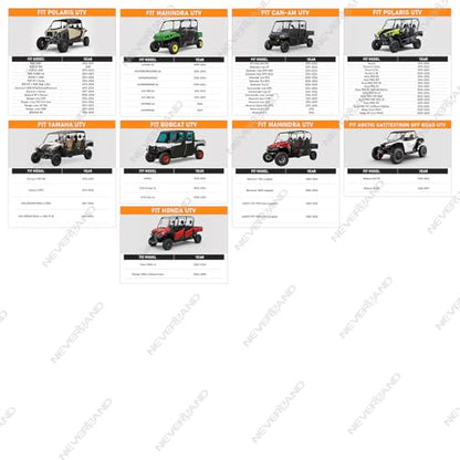 UTV Cover Heavy Duty Ranger Cover Waterproof 4