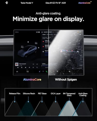 GlasTR EZ FIT Screen Protector Matte Finish for Model Y