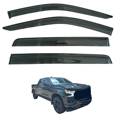 Rain Guards for Silverado Sierra 1500 Crew 19