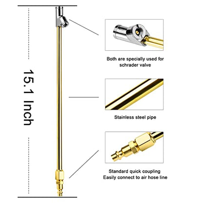 2 Way Connection 13.8" Extended Air Chuck Set