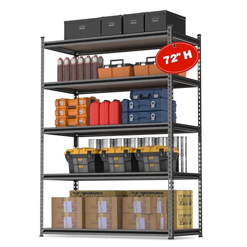 5 Tier Adjustable Metal Shelving