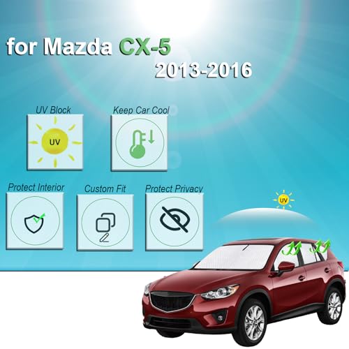 8pcs Thicken Full Sun Shades for Mazda CX