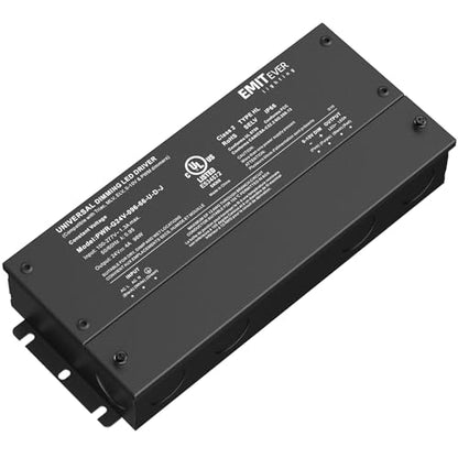 96W 24V 5-in-1 Dimmable LED Driver,AC 110-277V to DC Power Supply