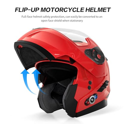 Motorcycle Helmet Bluetooth 5.0 Integrated New EPS FreedConn BM2