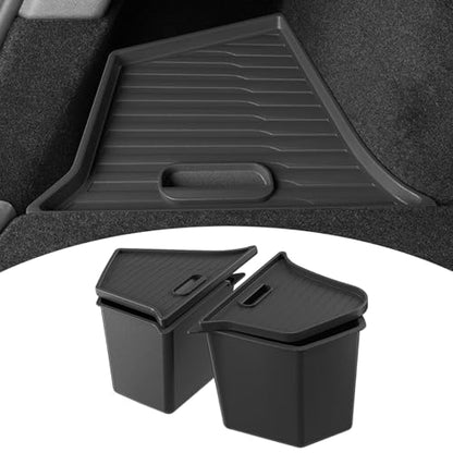 Model Y 5 Seater Rear Trunk Storage Bins with Lids for 2023 (2 Count)