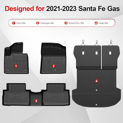 Floor Mats for Hyundai Santa Fe Gas 2021