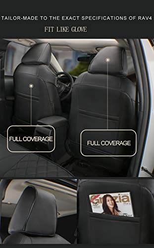 Custom Fit Tacoma Front Car Seat Covers for Toyota Tacoma 2016 2017 2018 2019 2020 2021 2022 2023 Double Cab