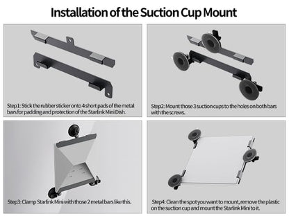 Starlink Mini Sunroof Suction Cup Mount