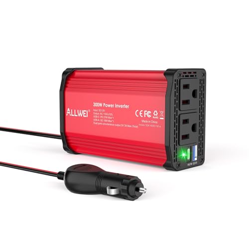 300W Car Power Inverter 12V DC to 110V AC Car Inverter