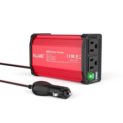 300W Car Power Inverter 12V DC to 110V AC Car Inverter