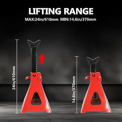 6 Ton (12,000 LBS) Automotive Jack Stands