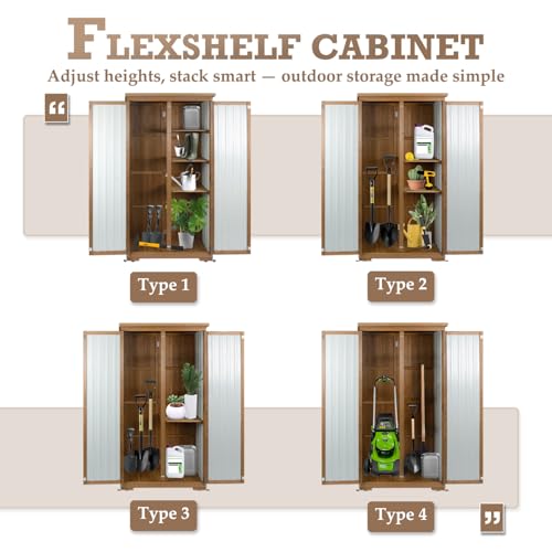 Outdoor Storage Cabinet with Shelves