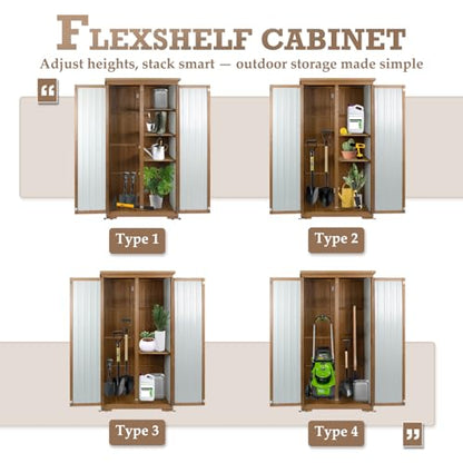Outdoor Storage Cabinet with Shelves