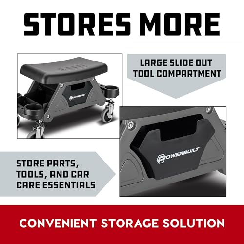 Heavy Duty Utility Rolling Seat Upgraded with Padding