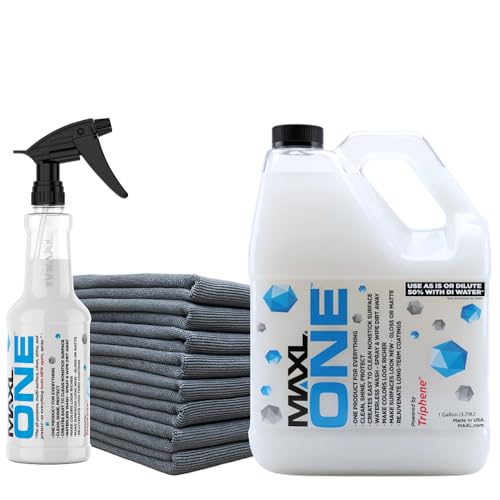 ONE™ Car Spray with Triphene® All Purpose Waterless Detailer Gallon Kit (148 Fl Oz)