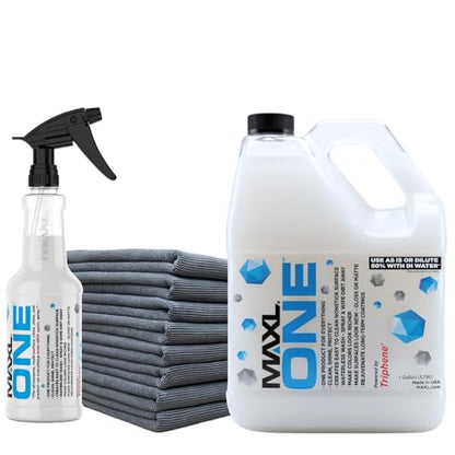 ONE™ Car Spray with Triphene® All Purpose Waterless Detailer Gallon Kit (148 Fl Oz)