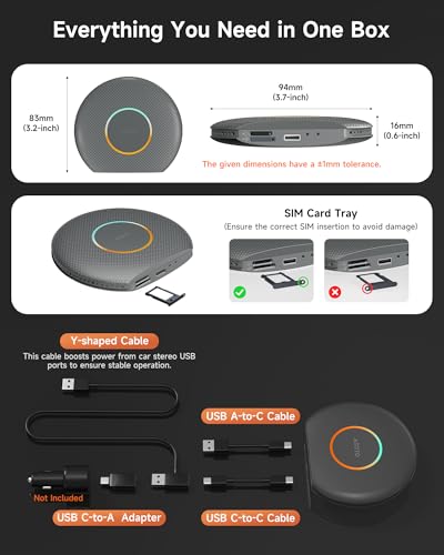 2025 Upgrade CB6 CarPlay AI Box&Android AI Box