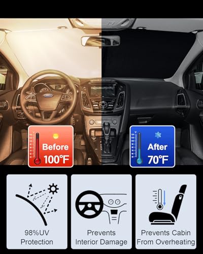 Foldable Front Windshield Sunshade fit for Ford Focus 2012