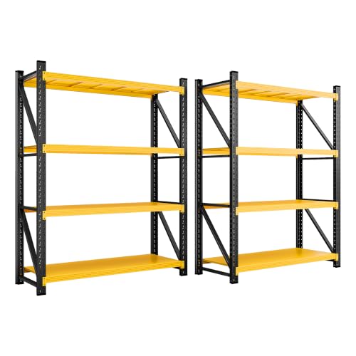 Set of 2 48" Wide Heavy Duty Garage Shelving Units