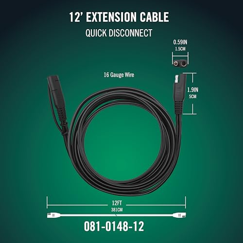 12 Foot Extension SAE Cable 4 Pack
