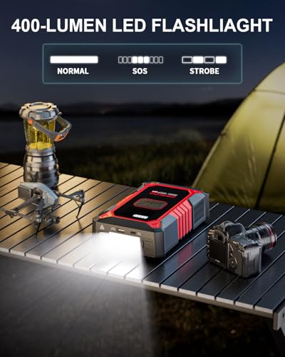 A3 12V 3000A Portable Jump Starter with Air Compressor