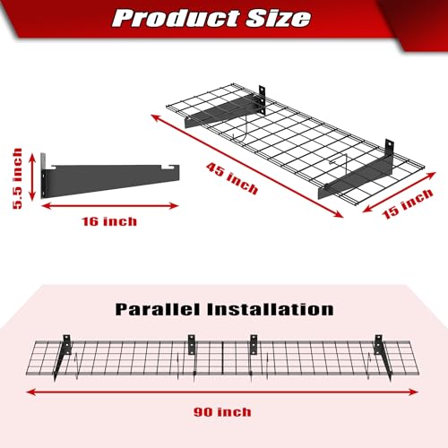 2 Pack Wall Mount Shelves