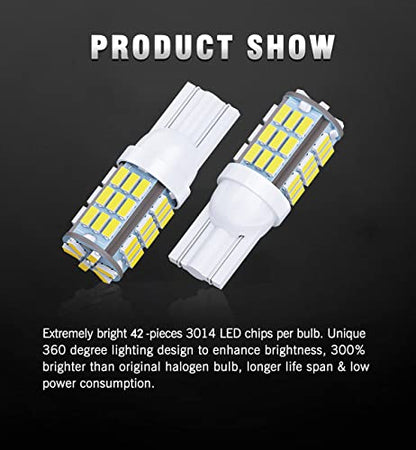 T10 921 194 168 175 LED Bulbs White 20 (20 Count)