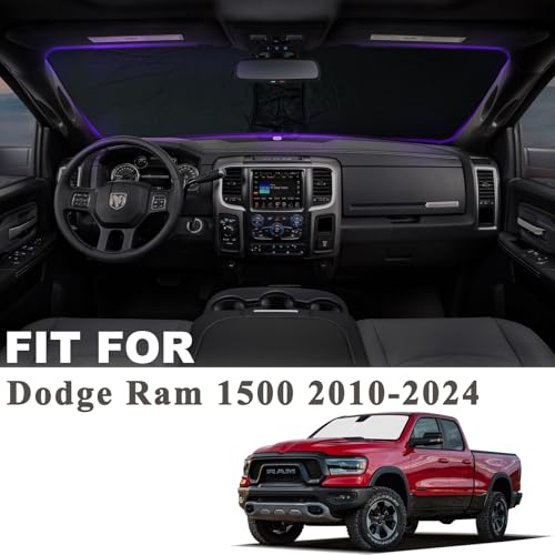 2026 Upgrade Front Windshield Sunshade Fit for Dodge RAM 1500 2010