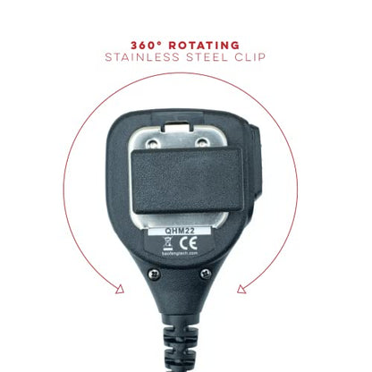 QHM22 Weatherproof Heavy Duty IP54 Speaker Mic